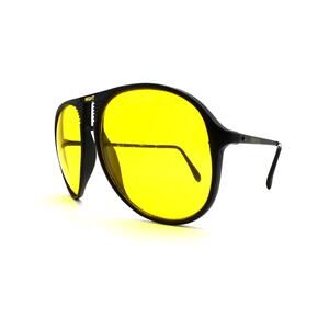 NightVue Aviator Black/Yellow Sunglasses - LENSES: FAIR / FRAMES: GOOD CONDITION